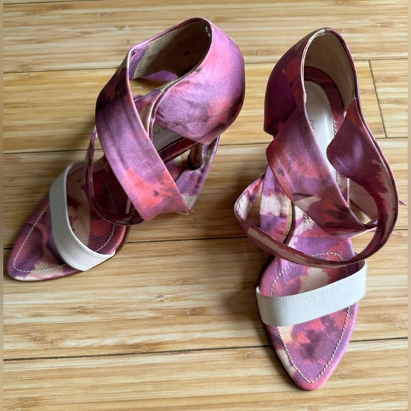 Sergio Rossi Heels Pink Purple White 37 7 - Picture 9 of 11